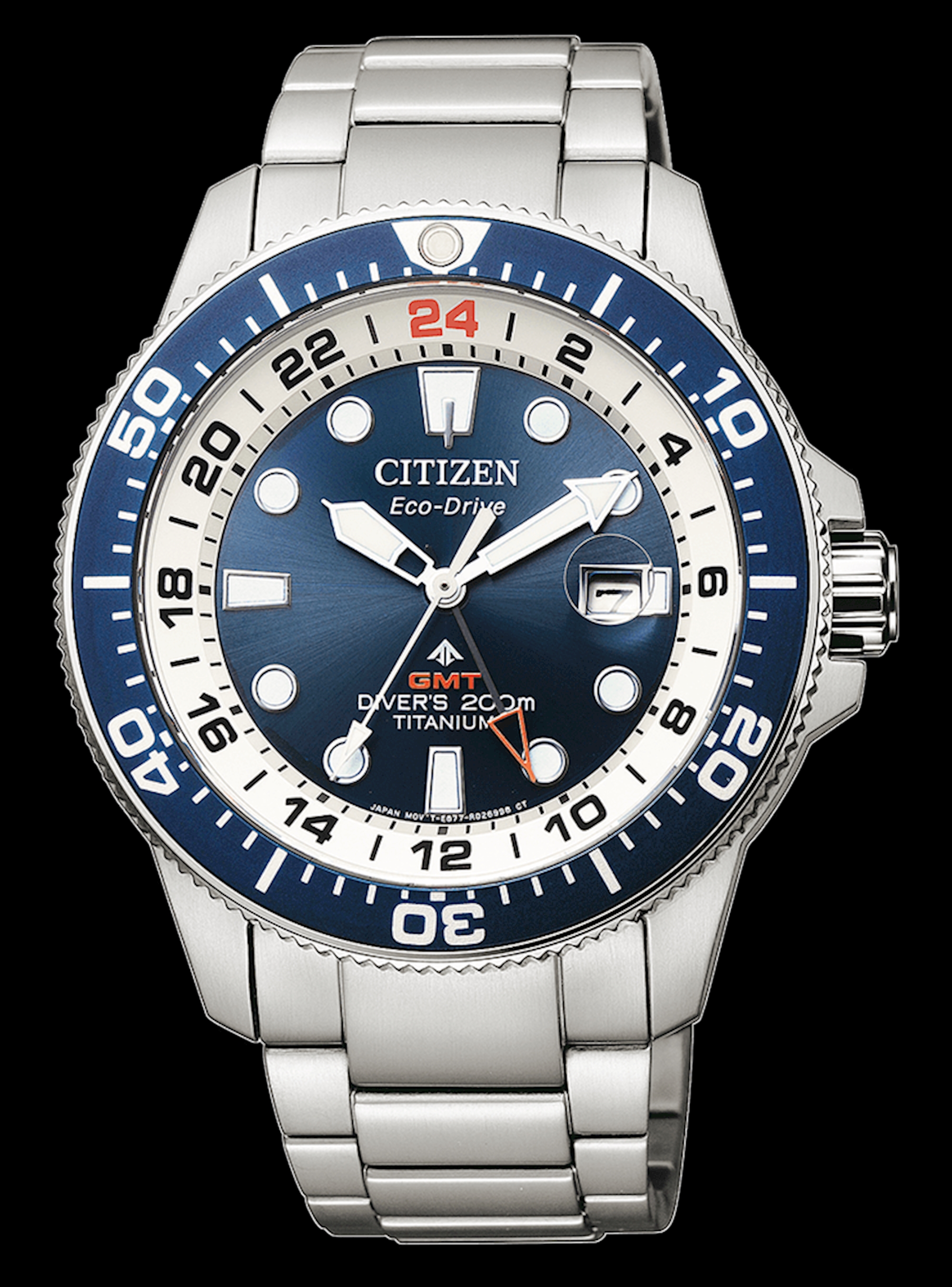 Orologio Citizen Promaster GMT Diver's Eco Drive Super Titanio GMT  BJ7111-86L