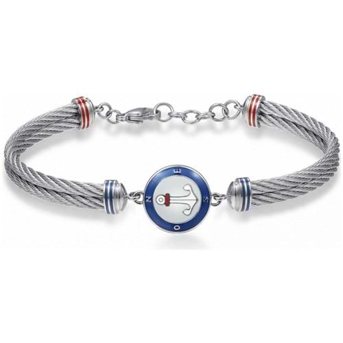 Bracciale Brosway uomo HORIZON acciaio con ancora BHO12