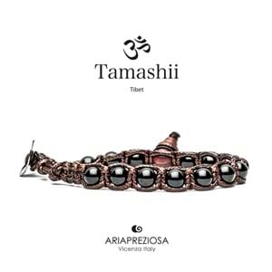 Bracciale Tamashii 6mm Tibet Shamballa Originale pietre naturali Onice BHS601-01