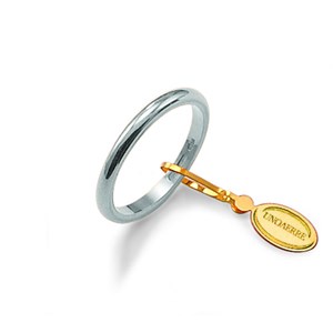 Fede Francesina Classica Unoaerre in Oro bianco 18kt – 30AFN404