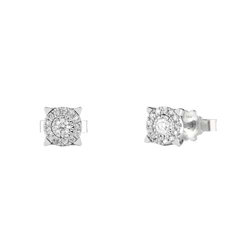 Orecchini Bliss gioielli Lumina Punto Luce in Oro Bianco 18ct e Diamanti 20077819