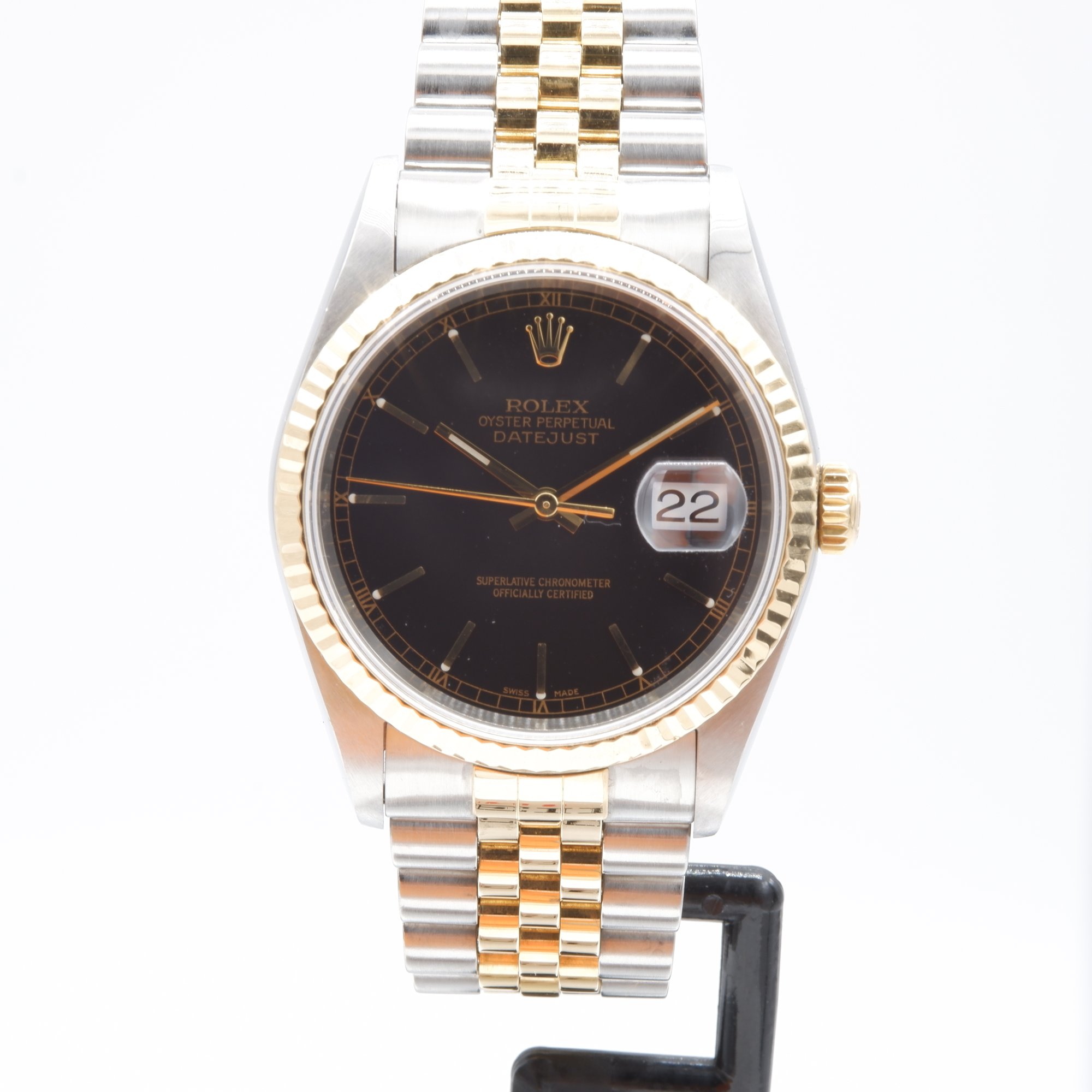 Rolex Datejust 16233 jubilee anno 2003 nero fullset