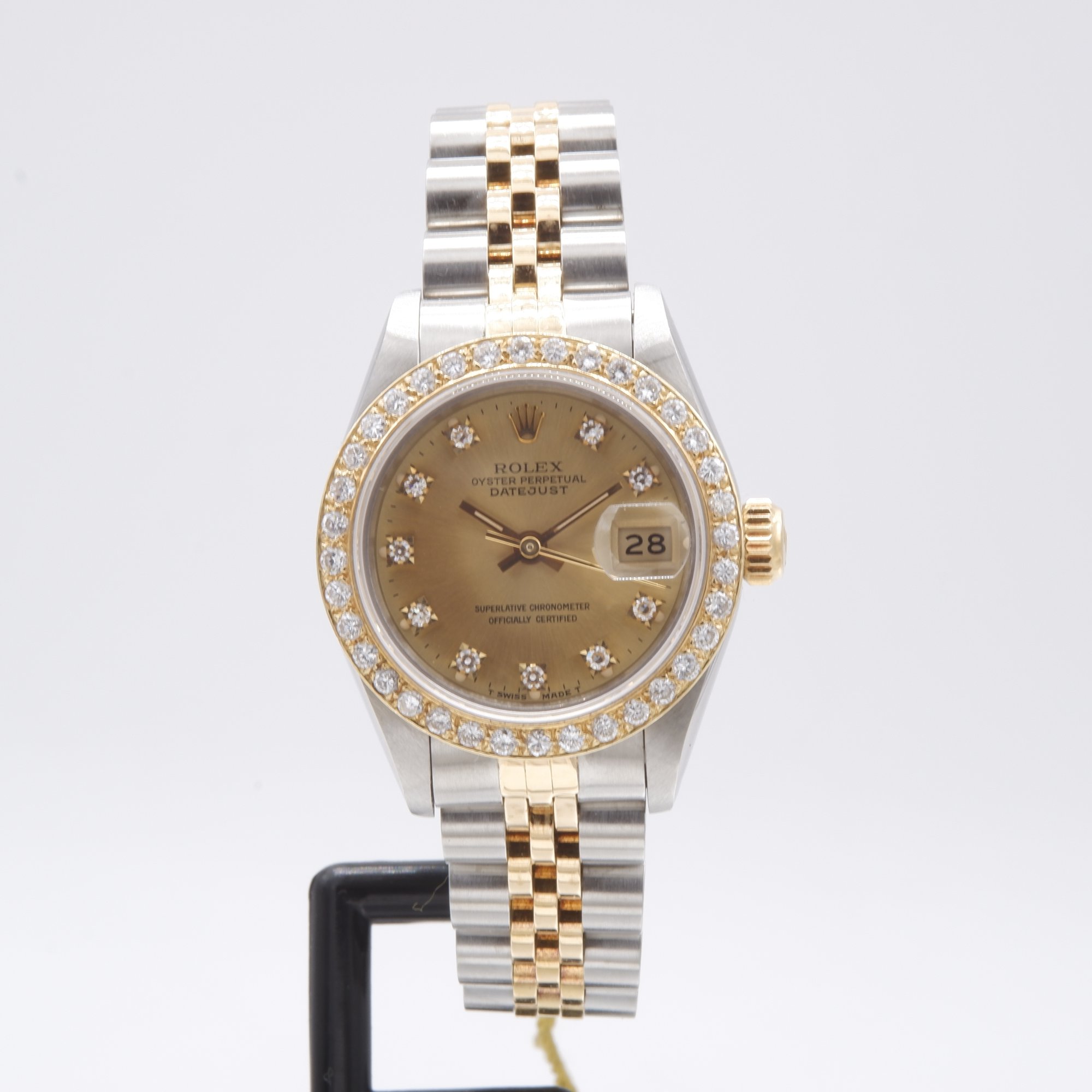 Rolex Datejust 69173 jubilee diamonds year 1996 full set