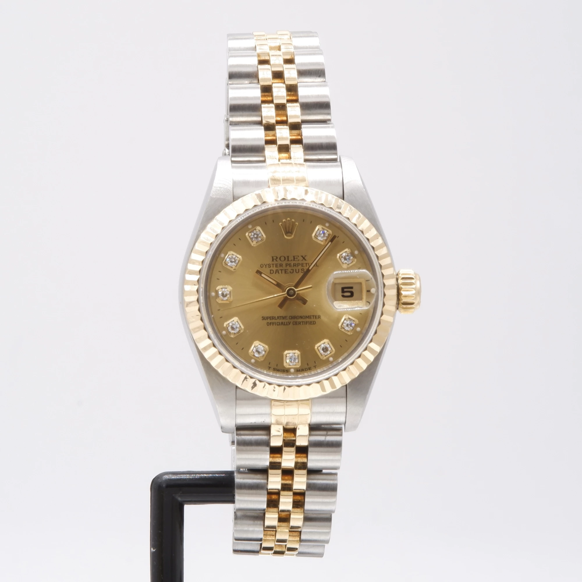 Rolex Datejust 69173 jubilee diamanti anno 1996 full set